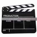 Acrylic Clapperboard TV Film Movie Slate Director Action Accessory Black Stripe