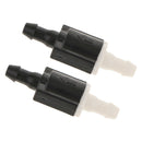 2 Pieces Black Plastic Wiper Washer Windshield Check Valve Right 8532128020
