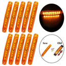 10Pc Amber 9SMD LED Truck lights led side Car Truck Bus Marker Light Waterproof