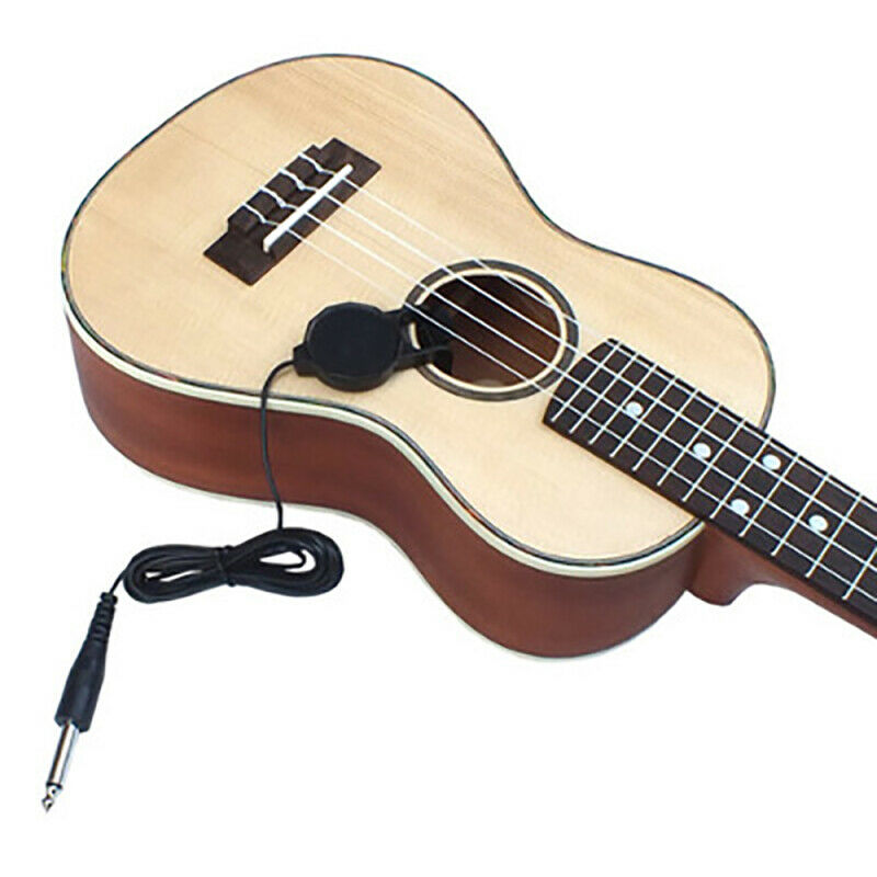 Piezo Clip On Microphone Pickup for Acoustic Guitar Violin Mandolin Ukulele NEW