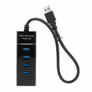 4-Port USB 3.0 Extension Charger Adapter Switch Compatible with USB2.0, USB1.1