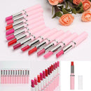 10 Colors/Set Cosmetic Makeup Pink Rod Lip Gloss Long Lasting Lipstick Gifts