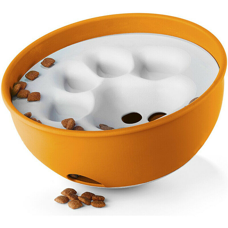 Bowl Puzzle Feeder Dog Bowl - Interactive Enrichment Dog Dish - Slow Feeder