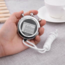 Waterproof Handheld Digital LCD Stopwatch Sports Chronograph Counter Timer Watch