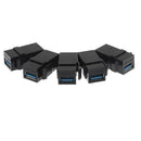 5x USB 3.0 A Female/F Snap-in Coupler Jack Insert for Keystone Wall Plate