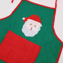 2Pcs Christmas Decoration Gifts Non-Woven Christmas Apron Cartoon Santa Cla
