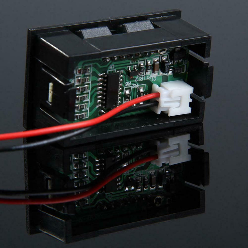 DC 3.0-30V Voltmeter Blue Light Mini Digital Display Panel Voltage Meter A