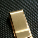 2pc Money Clip Stainless Steel Matt-golden Finish in gift box