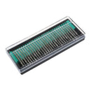 30Pcs Diamond Burrs Grits Rotary Tool Drill Bit 3mm Shank