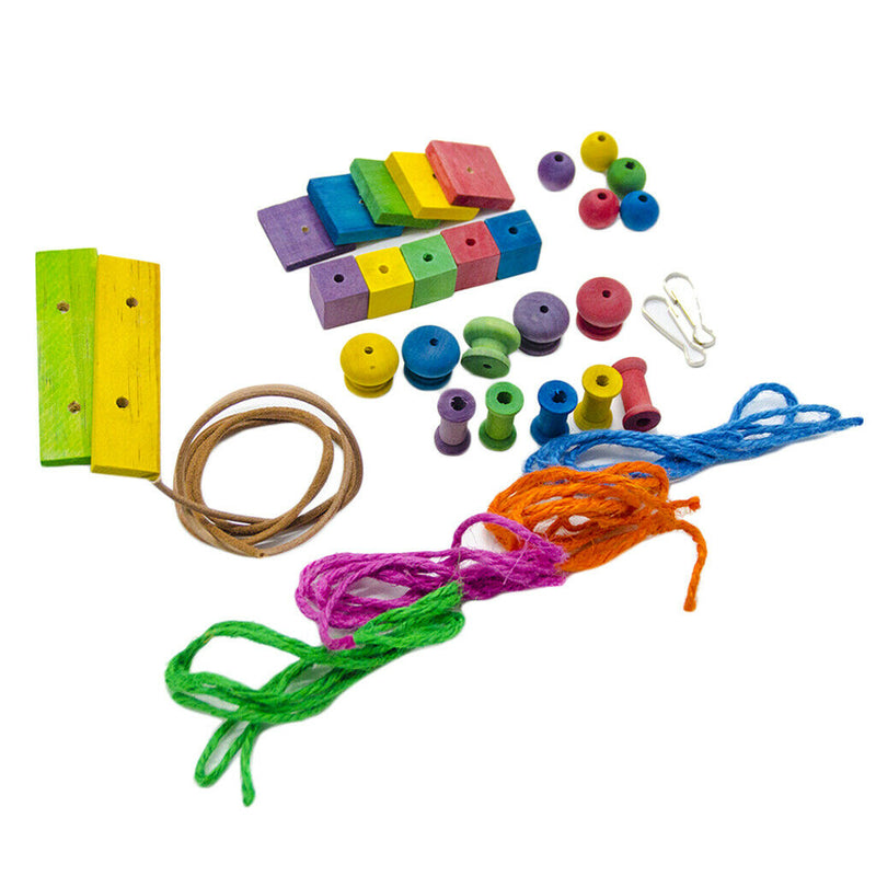 Decorative Crafts Hanging DIY Accessories for Budgies Cockatoo Canary Finch