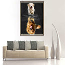 Golden Dog 5D Diamond Painting Embroidery DIY Craft Cross Stitch Home Decor