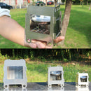 Mini Outdoor Stainless Steel heating Folding Stove Rack Stand for Picnic B GZD