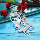 Girl Cutting Dies Stencils Scrapbooking Embossing DIY Craft Album Card Gift