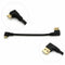90 degree Right Angle Micro USB to Left Angle USB A Male Sync Charge Cable W6C3