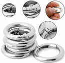 Zinc Alloy Plated Round Spring O-Ring Snap Buckles Clips For Carabiner Handbag
