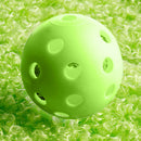 50pcs Green Golf Practice Balls Plastic Whiffle Airflow Hollow Sports Ball