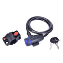 Anti-Theft Bike Lock Stainless Steel Cable For Bike Security Lock With 2 Ke Ew