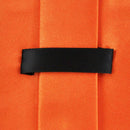 Wedding Party,Evening Mens Woven Silk Tie, Hanky & Cufflinks Set -Orange