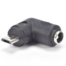 2PCS DC 5.5 x 2.1mm Female To Micro USB 5 Pin Male Right Angle Power Adapter  Z
