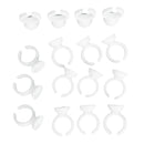100pcs Disposable Adhesive Tattooing Ink Cups Pigment Holder Ring Small