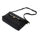 useful Elegant Fashion Lattice Messenger Bag Mini Simple Black Sling Bag Hand,a