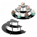3 Tier Acrylic Display Stand for Cupcake, Action Figures, Perfume, Spice Jar