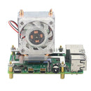Raspberry Pi 40mm LED CPU Cooling Fan 5mm Copper Tube Cooler Tower Heatsink