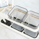Toothbrush Dispenser Toothpaste Stand Holder Bathroom Storage Organizer White