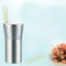 1X(Creative European Style Y-Shaped Stainless Steel Toothpick Box Sleek Hig