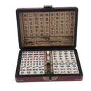 Mahjong Set, Mini Classic Tiles with Portable Wooden Case - Traditional Game