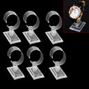 6Pcs Transparent Plastic Bracelet Watch Display Stand Holder Jewelry Organizer