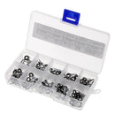 100pcs Fishing Top Rings DIY Pole Repair Kit Line Guides Eyes 0.9mm/ 1.0mm/