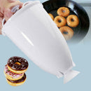 1PC Kitchen Plastic Batter Dispenser DIY Doughnut Maker Bakeware Nice White J0A8