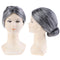 Old Lady Grandma Granny Grey Wig Bun Hair Grand Mother Fancy Dress Costume FT