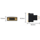 DVI-D Dual Link(24+5 pin) Female to HDMI Male Converter Adapter for LCD H Hn