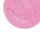 Feather silicone fondant mold cake decorating tools chocolate gumpaste mould TE