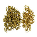30 Sets S Hook Jewelry Clasp With Leather Cord End Caps For Jewelry Making