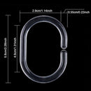 30 Pack Shower Curtain Rings Curtain C Rings Hook Hanger Bath Drape Loop Cl X7A9