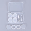 3 Pairs Contact Lens Case Myopia Glasses Mate Box Cosmetic Contact Storage B Hn