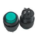 2 Pcs 4 Terminals Green LED Lamp Momentary Push Button Switch DC 3V U6G4