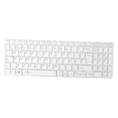 White Spanish Layout Keyboard Frameless For Toshiba Satellite L50-B