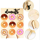 Wooden Donut Dessert Holder Doughnuts Display Stand Wedding Party Decor