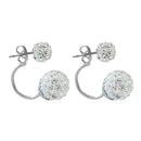 Fashion Crystal Ball Waterdrop Necklace Earrings Jewelry Set For Wedding Part&M