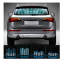 Car Blue LED Music Rhythm Flash Light Sound Activated Sensor Equalizer Rear