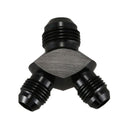AN8 To AN6 X 2 Aluminium Y Block Adapter Fittings Parallel Exit
