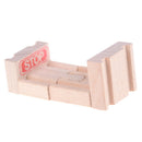 2pcs End Bumper Buffer Stop Set Wooden Railway Track Accessory Train Block GqMTE