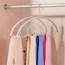 Shawl Scarf Hanger Belt Tie 5 Ring Rack Organizer Holder Hook Display Hanger MO