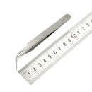1pc Stainless Steel Tweezers Precision Anti-Static Curved Repair Tools