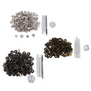 2 Boxed Press Stud Popper Fastener Punch Tool Kits for Leather Bag Clothes