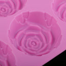 6 Cavity Silicone DIY Rose Flowers Fondant Cake Mold Cupcake Wedding Party Cake
